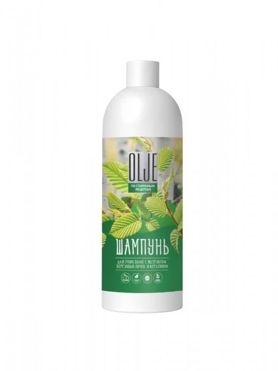 OLJE Натуральный шампунь для сухих волос с экстрактом березовых почек и кератином 1000 мл в Кирове