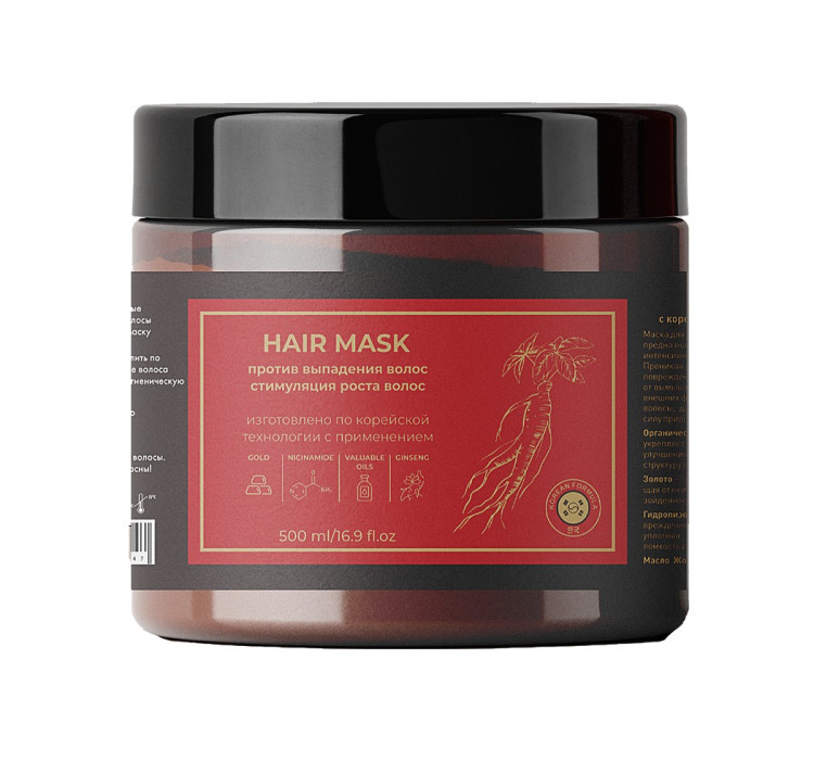 Маска для волос с корейским женьшенем и золотом 500 мл в Кирове